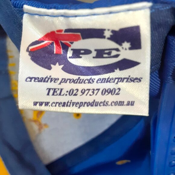 Australia Cap Kangaroo Blue Yellow Polyester Adjustable Strap OSFM - Picture 4 of 8